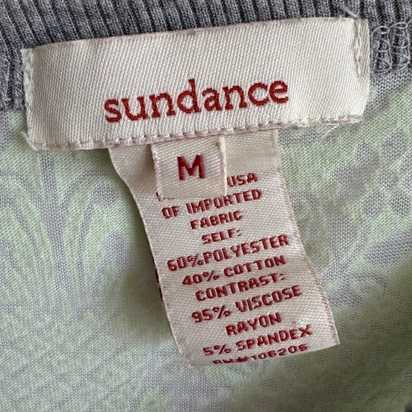 Sundance Burnout Ribbed Casual Long Sleeve Knit Top, Size M - Picture 4 of 6